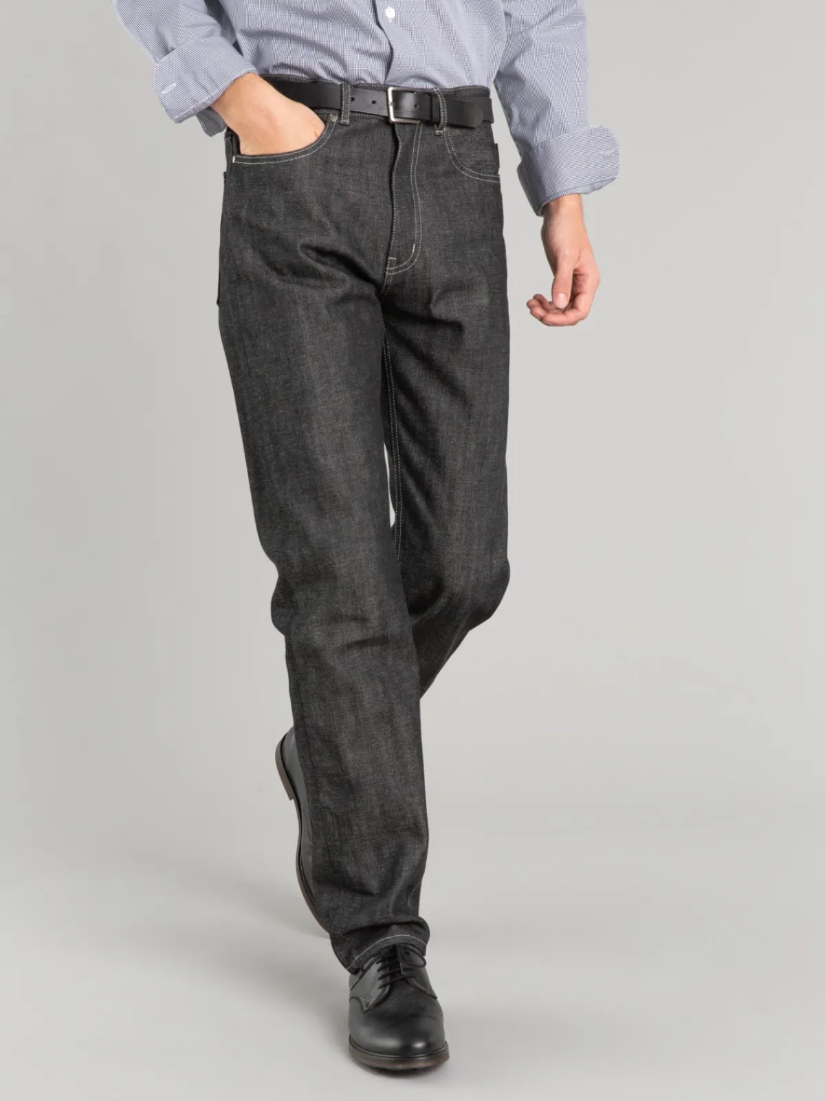 #2 Men Regular Selvedge Black Jeans<agnès b. Shop