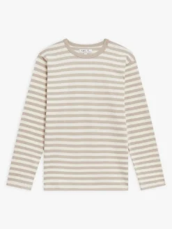 Beige & White Women's Striped Cool T-shirt<agnès b. Best