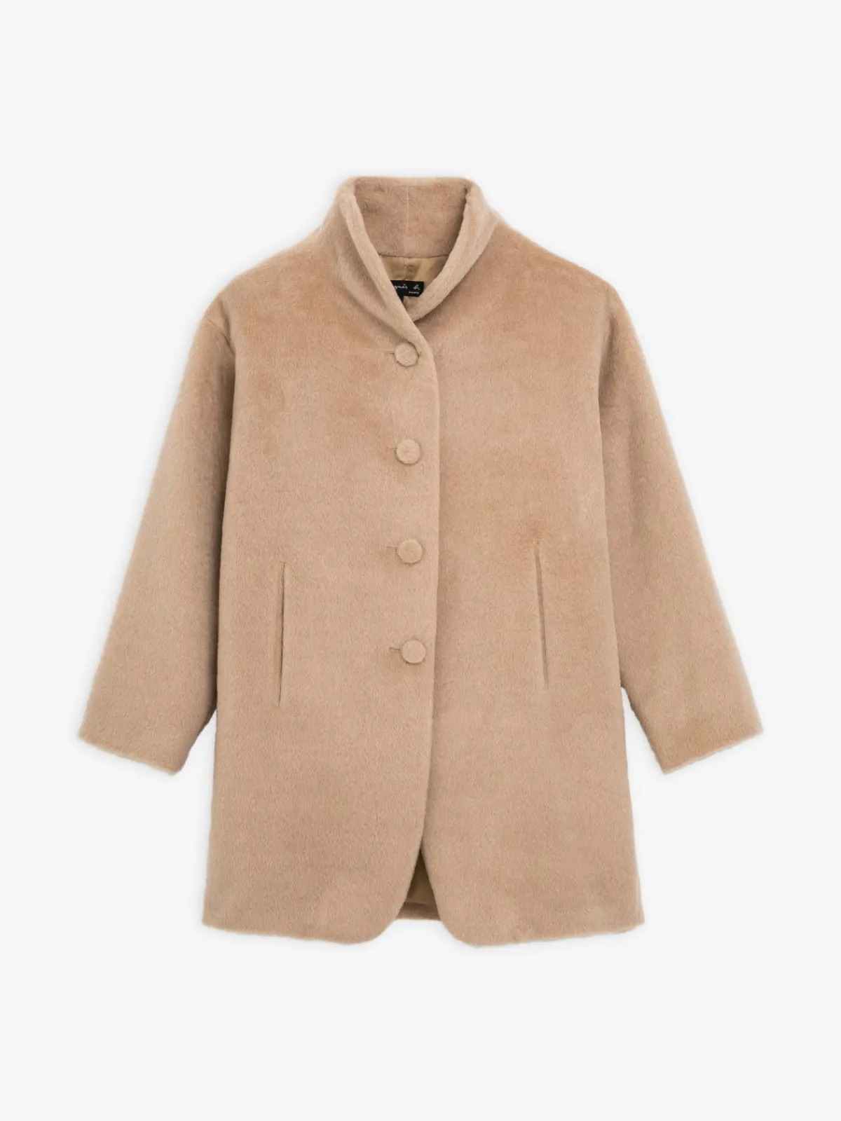 Beige Alpaca And Wool Germain Coat<agnès b. Shop