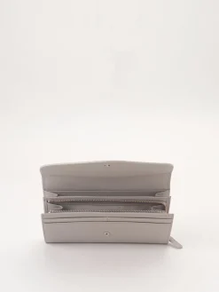 Beige Classic Leather Wallet<agnès b. Store