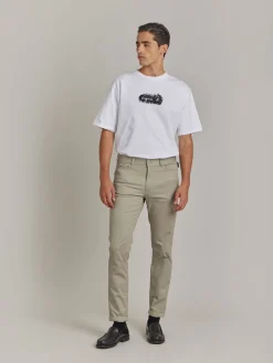 Beige Cotton Iggy Slim Jeans<agnès b. Sale