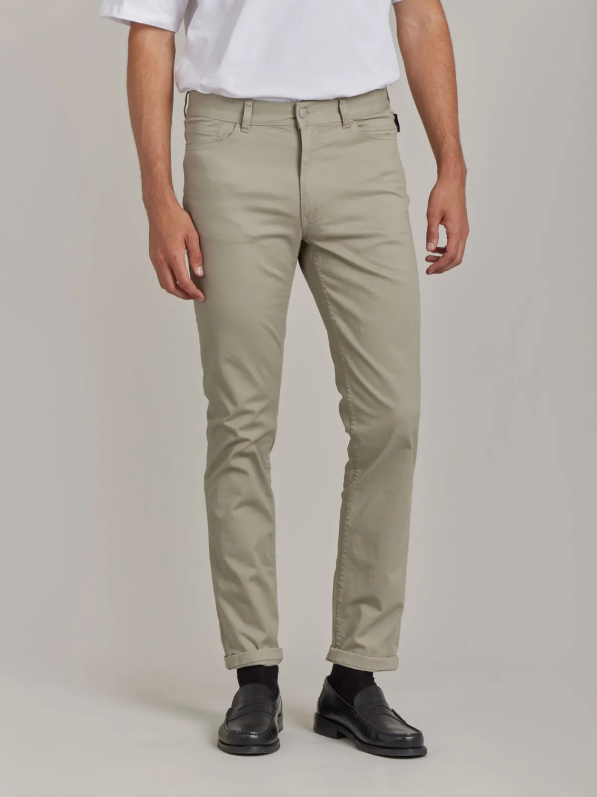 Beige Cotton Iggy Slim Jeans<agnès b. Sale