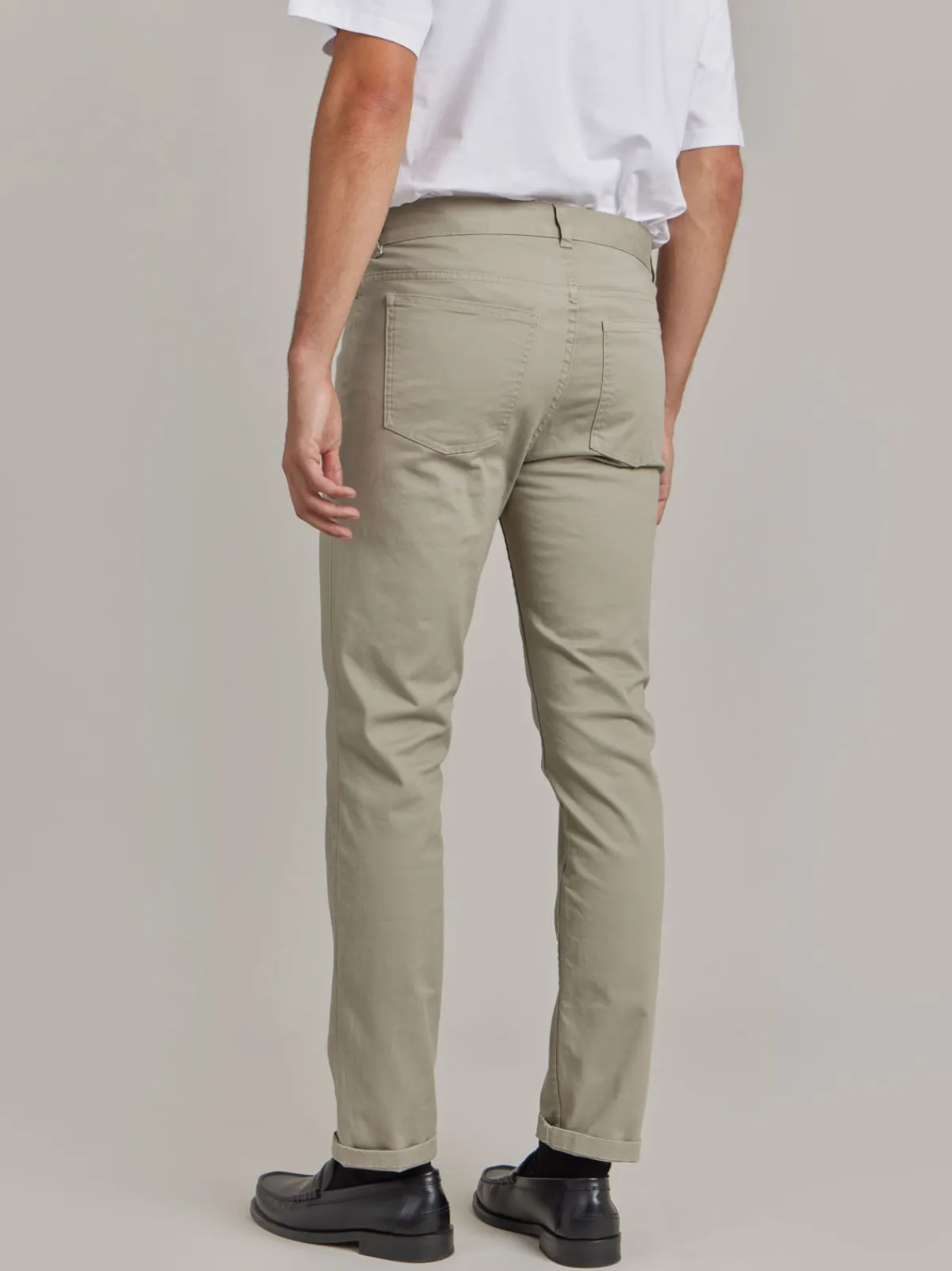 Beige Cotton Iggy Slim Jeans<agnès b. Sale