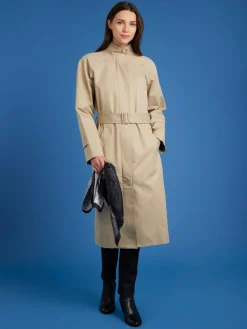 Beige Cotton Lined Coat<agnès b. Discount