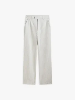 Beige Cotton Striped Amelyn Pants<agnès b. Cheap