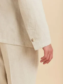 Beige Linen Albin Jacket<agnès b. Hot