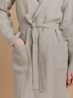 Beige Linen Algeria Coat<agnès b. Flash Sale
