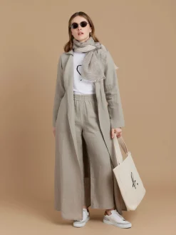 Beige Linen Algeria Coat<agnès b. Flash Sale
