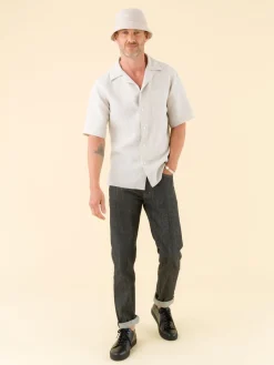 Beige Linen Magnum Shirt<agnès b. New