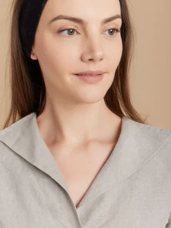 Beige Linen 3/4-sleeve Shirt<agnès b. Flash Sale
