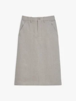 Beige Long 100% Linen Skirt<agnès b. Flash Sale