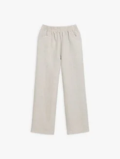 Beige New Moulin Linen Trousers<agnès b. Best