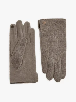 Beige Wool Logo Janis Gloves<agnès b. Fashion