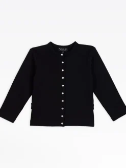 Black "12 Ans" Snap Cardigan<agnès b. Cheap
