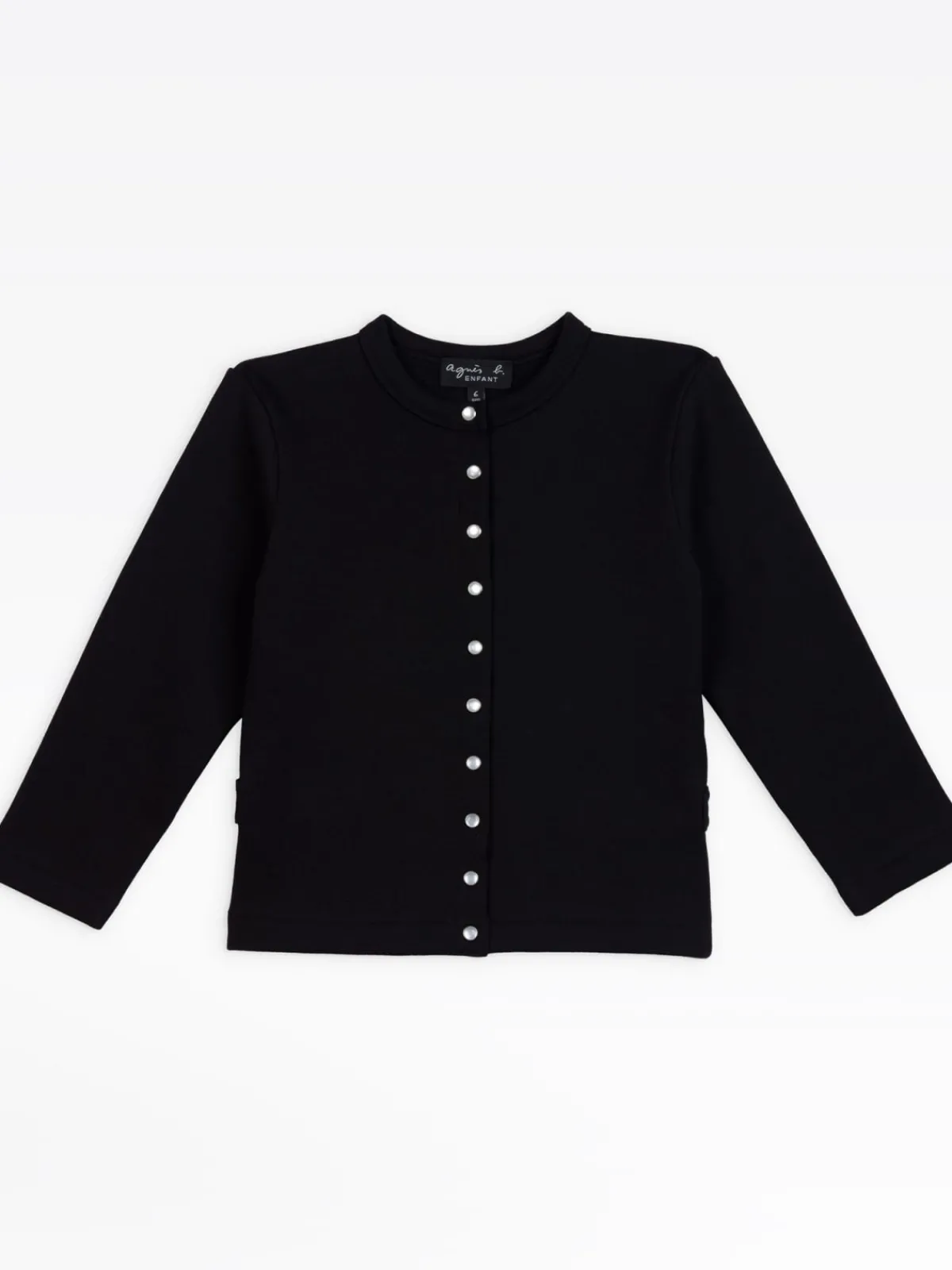 Black "12 Ans" Snap Cardigan<agnès b. Cheap