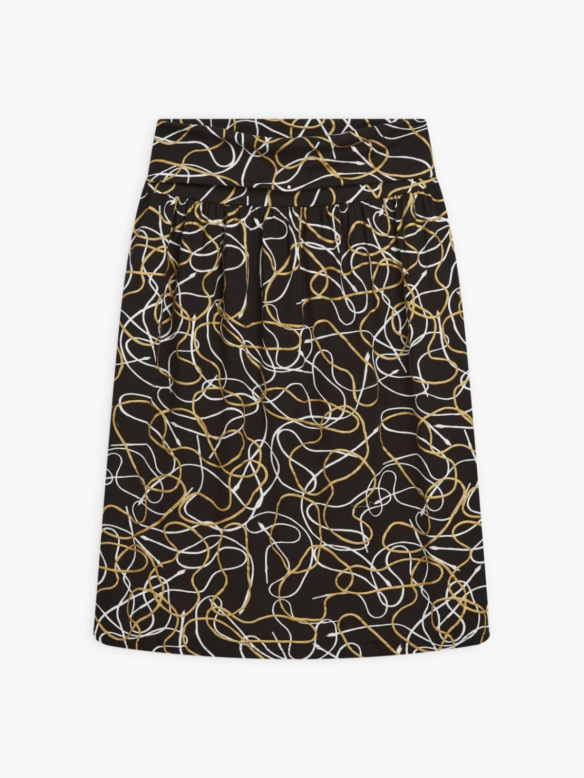 Black Abstract Print Fleur Skirt<agnès b. Store