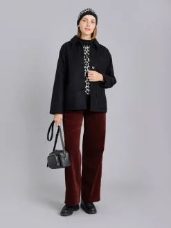 Black Alpaga Reversible Leopard Jumper<agnès b. Online
