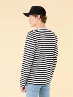 Black And White Cotton Coulos 12/12 Striped T-shirt<agnès b. Clearance