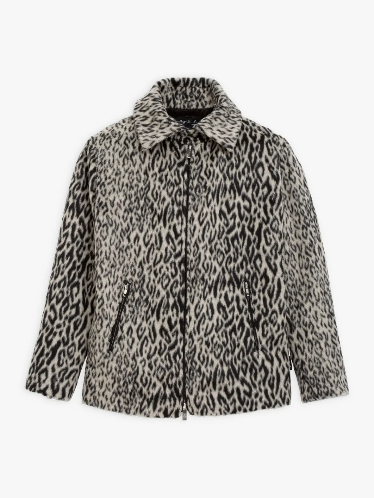 Black And White Leopard Faux Fur Jacket<agnès b. Outlet