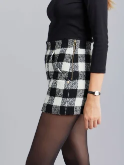 Black And White Plaid Wool Shorts<agnès b. Discount