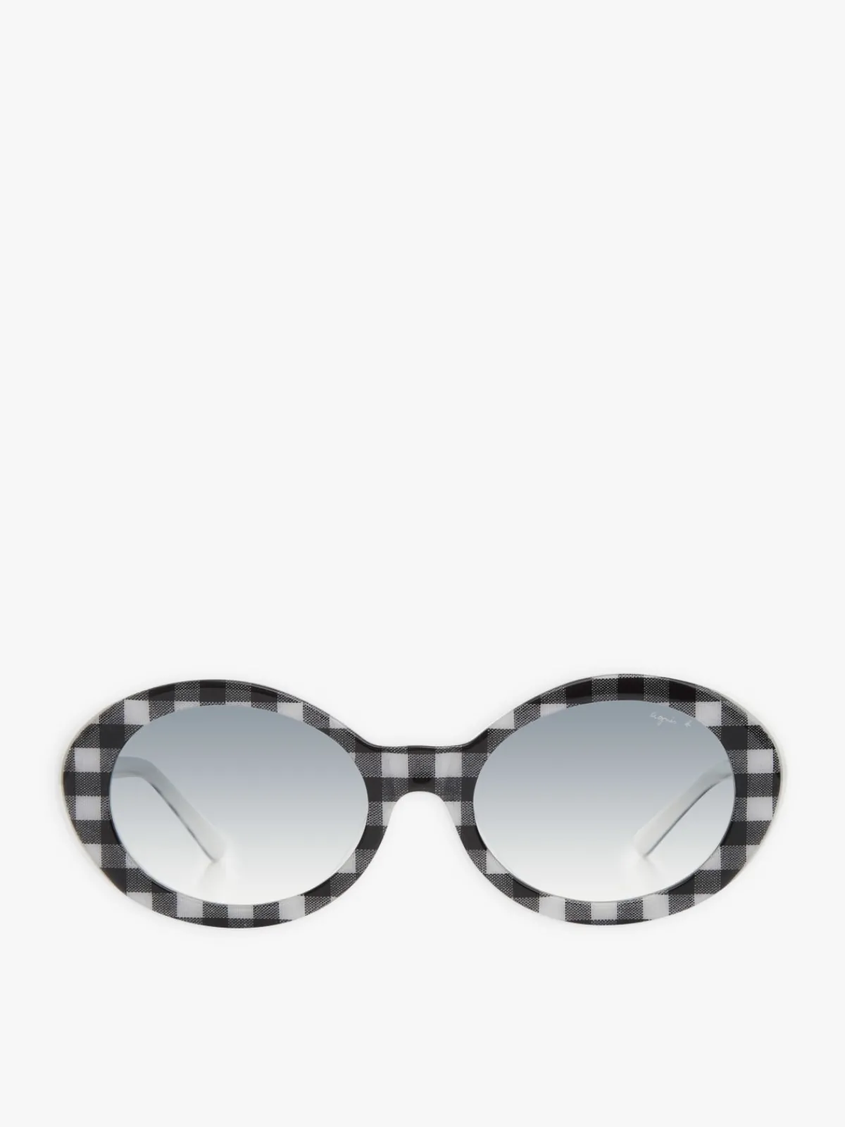 Black And White Romy Checked Sunglasses<agnès b. Hot