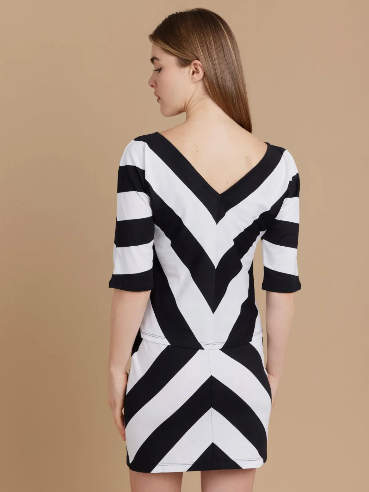 Black And White Striped Melio T-shirt<agnès b. Cheap