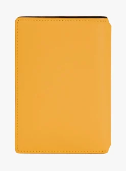 Black And Yellow Two-tone Leather Card Case<agnès b. Shop