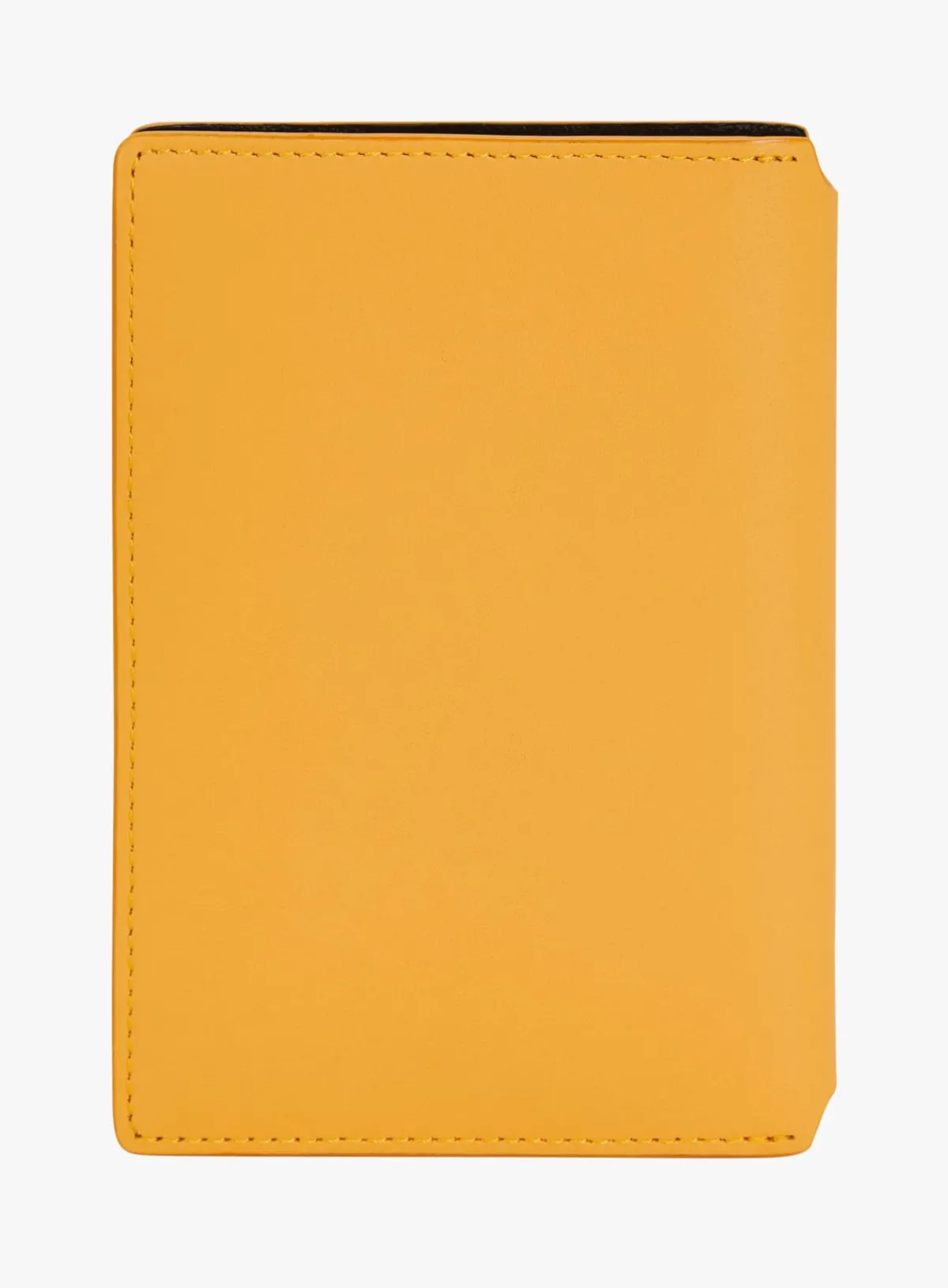Black And Yellow Two-tone Leather Card Case<agnès b. Shop