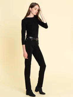 Black Badiane Sweater With Elbow-length Sleeves<agnès b. Shop