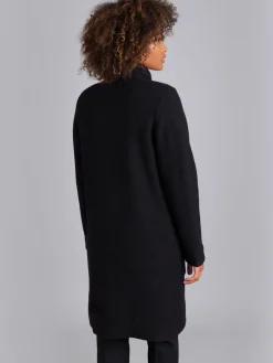 Black Boiled Wool Manaus Coat<agnès b. Cheap
