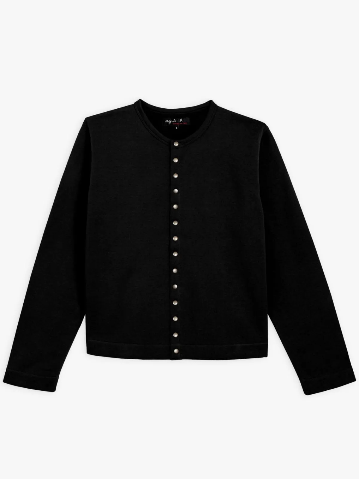 Black Bronze Snap Cardigan<agnès b. Hot