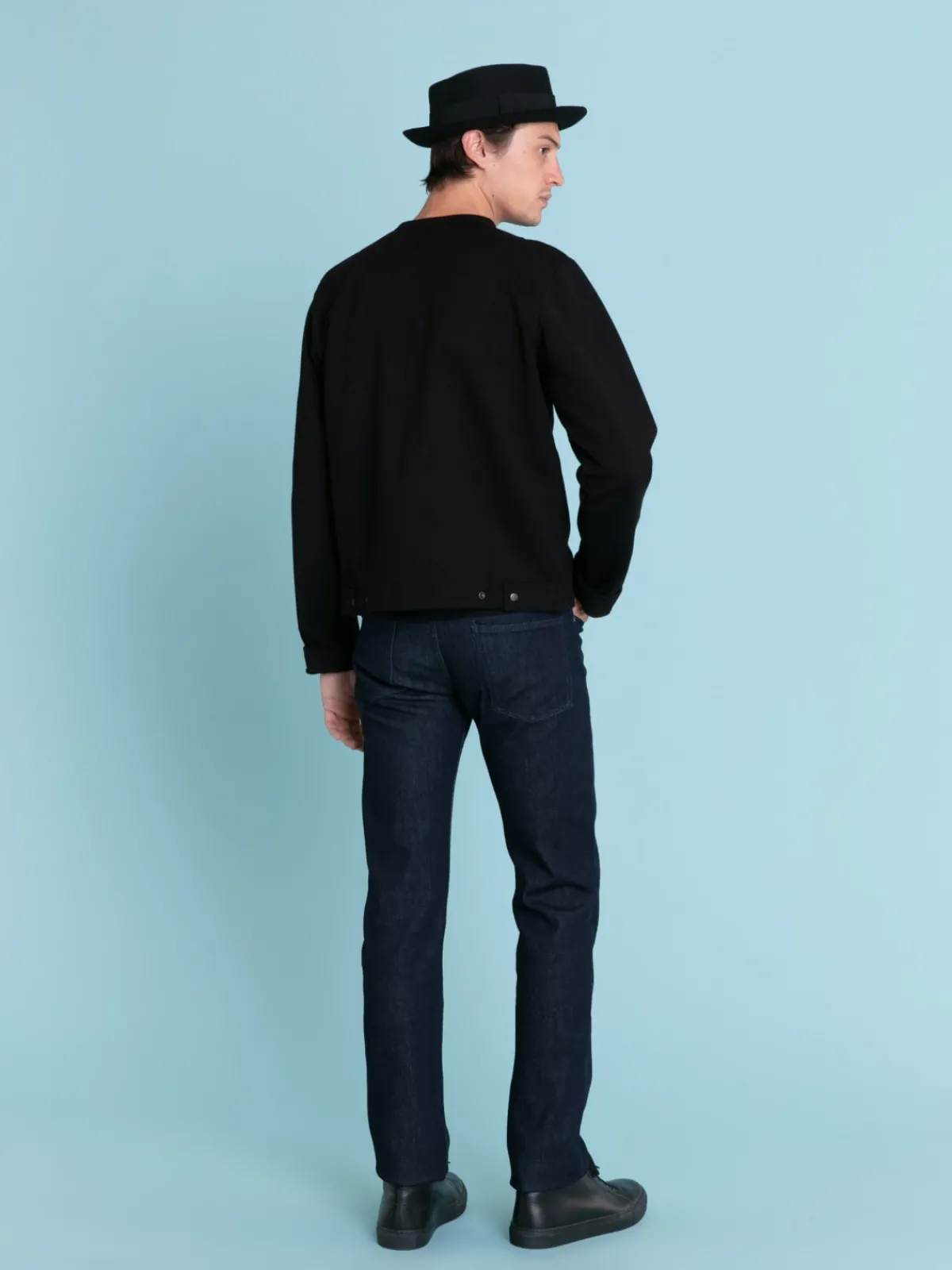 Black Bronze Snap Cardigan<agnès b. Hot