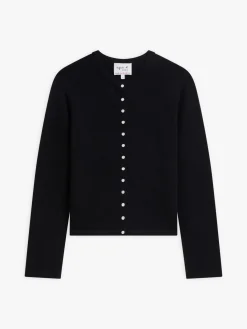 Black Cashmere "12 Ans" Snap Cardigan<agnès b. Best Sale