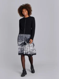 Black Cashmere "12 Ans" Snap Cardigan<agnès b. Best Sale