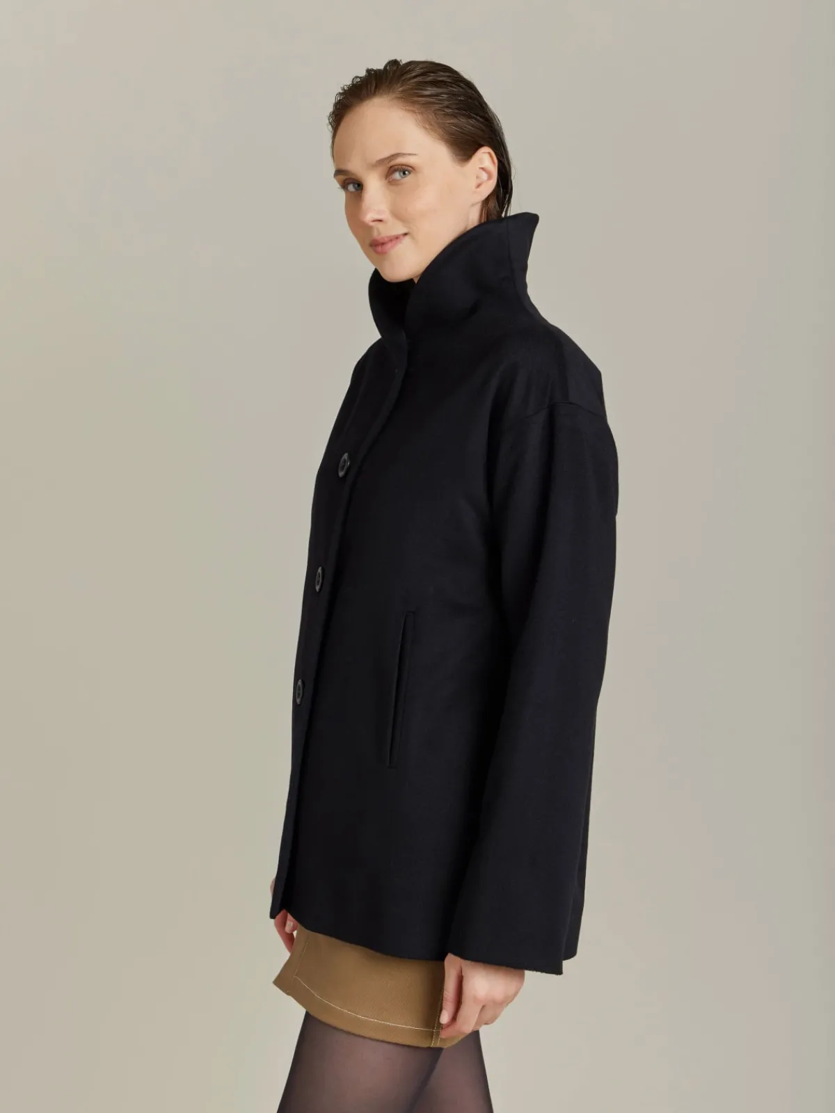 Black Cashmere Jacket<agnès b. Online
