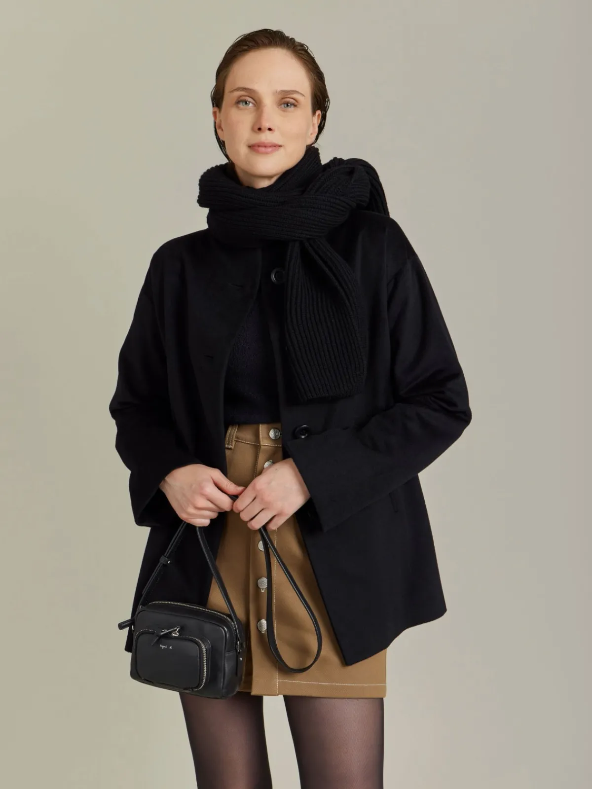 Black Cashmere Jacket<agnès b. Online