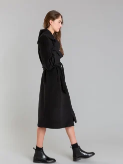 Black Cashmere Long Coat<agnès b. Best Sale