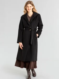Black Cashmere Sand Coat<agnès b. Discount