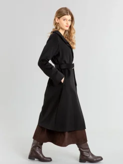 Black Cashmere Sand Coat<agnès b. Discount