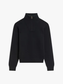 Black Cashmere Trucker Sweater<agnès b. Flash Sale