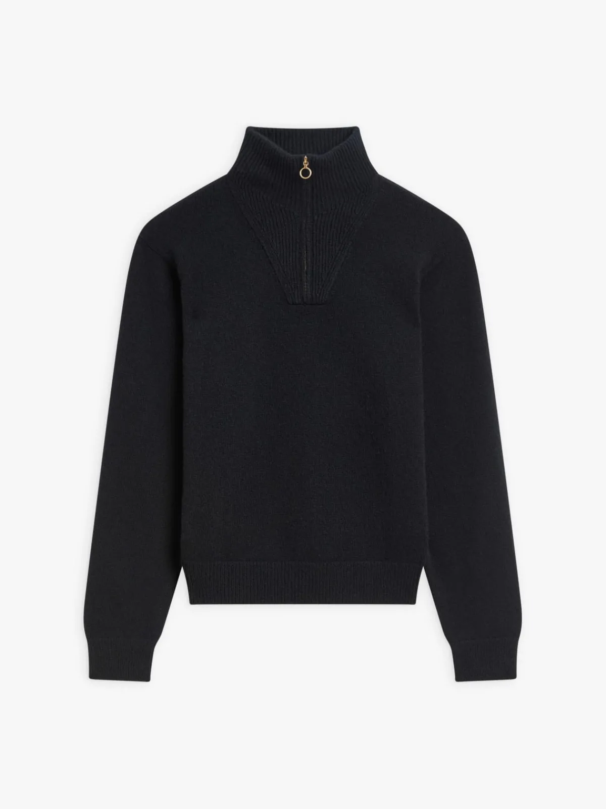 Black Cashmere Trucker Sweater<agnès b. Flash Sale