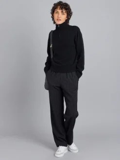 Black Cashmere Trucker Sweater<agnès b. Flash Sale