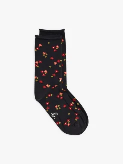 Black Cotton Begonia Socks<agnès b. Best Sale