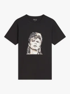 Black Cotton Brando T-shirt With Artist Rafael Gray<agnès b. Cheap