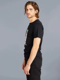 Black Cotton Brando T-shirt With Artist Rafael Gray<agnès b. Cheap