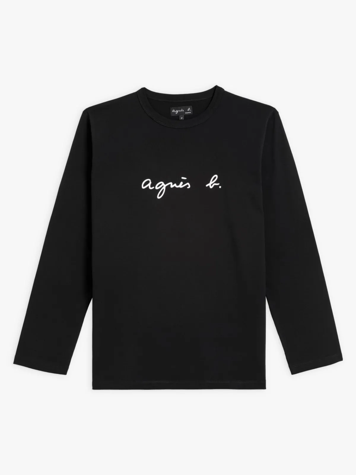 Black Cotton Cool "" Logo T-shirt<agnès b. Sale