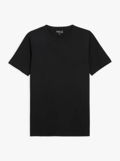 Black Cotton Coulos Short-sleeve T-shirt<agnès b. Cheap
