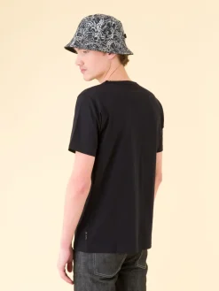 Black Cotton Coulos Short-sleeve T-shirt<agnès b. Cheap