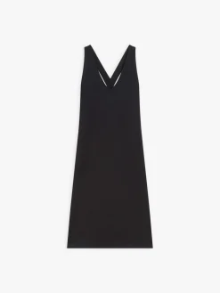 Black Cotton Crossover Straps Goélan Dress<agnès b. Cheap