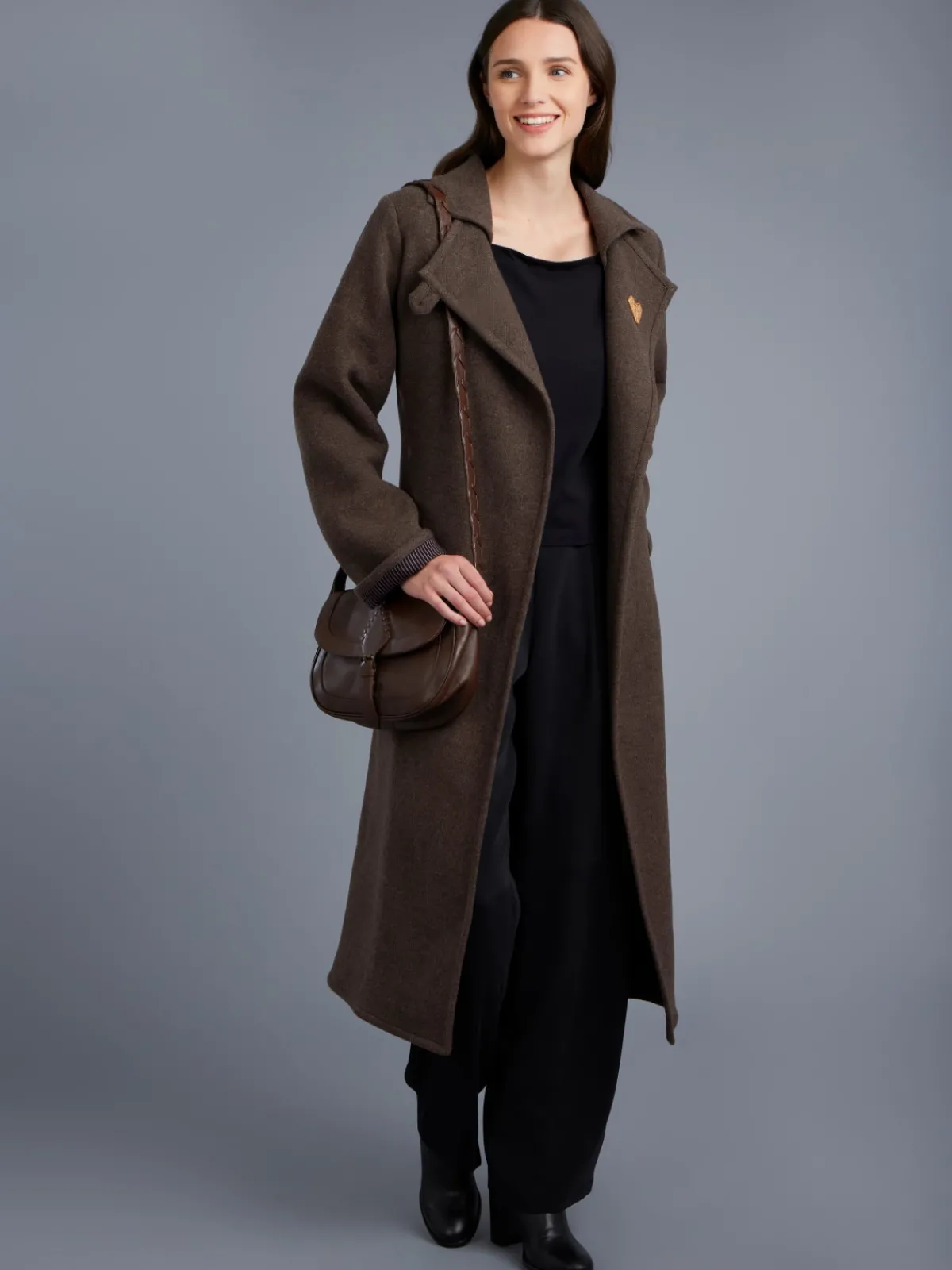 Black Cotton Elbow-length Sleeves Carré Top<agnès b. Online